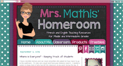 Desktop Screenshot of mrsmathishomeroom.com